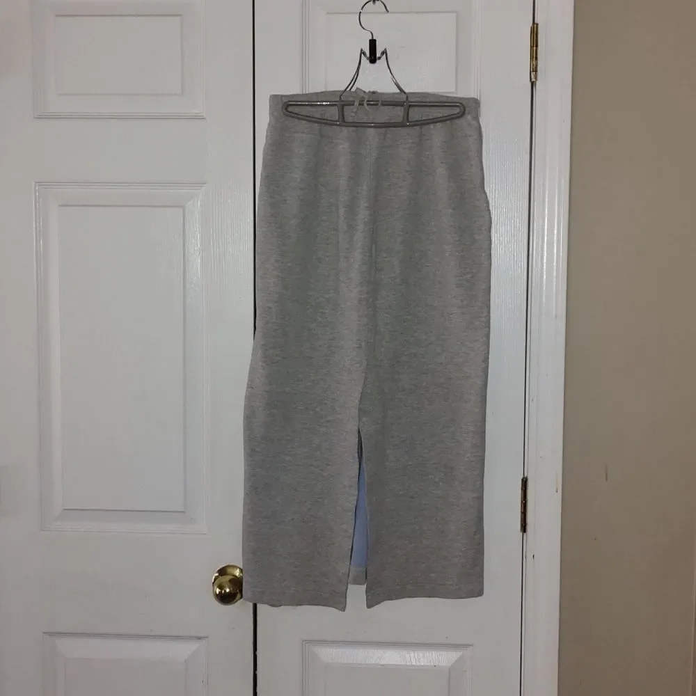 Ann Taylor Loft  gray jersey knit style  beachy skirt  Sz S